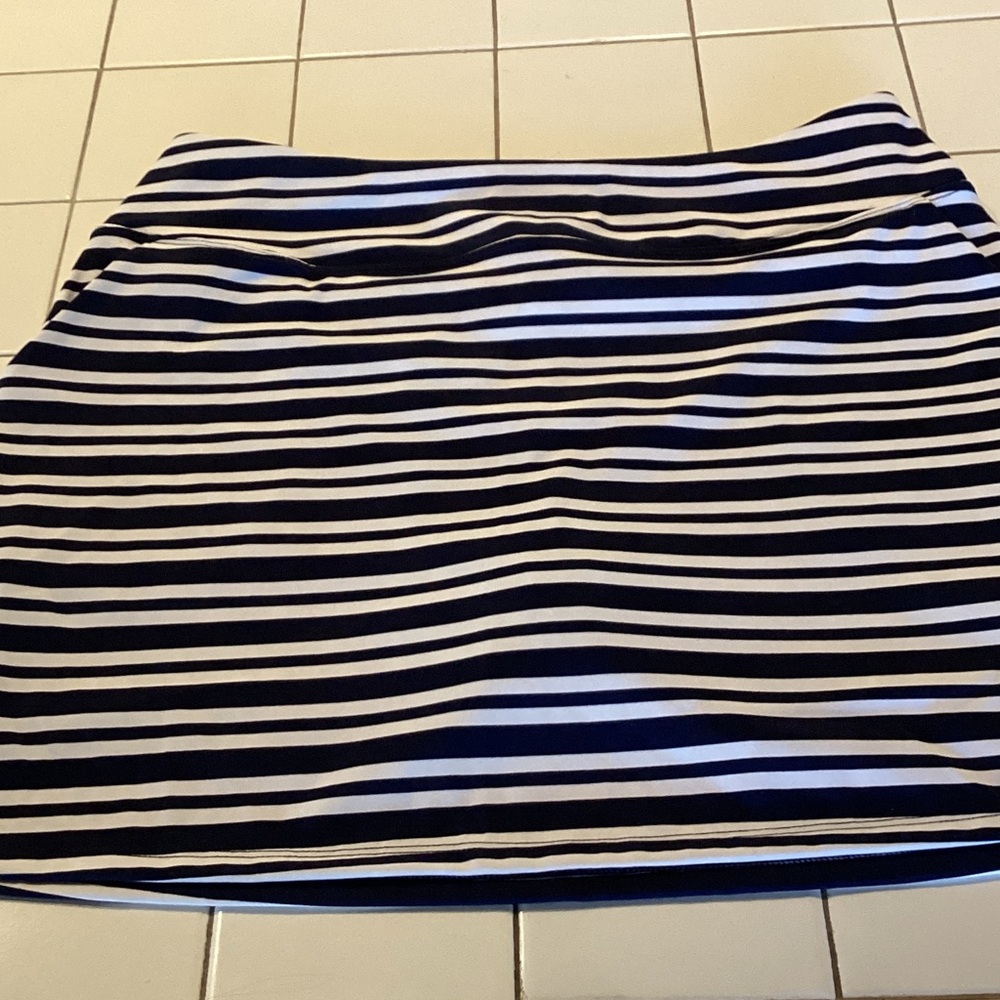 Tommy Bahama Striped Navy/White Skort